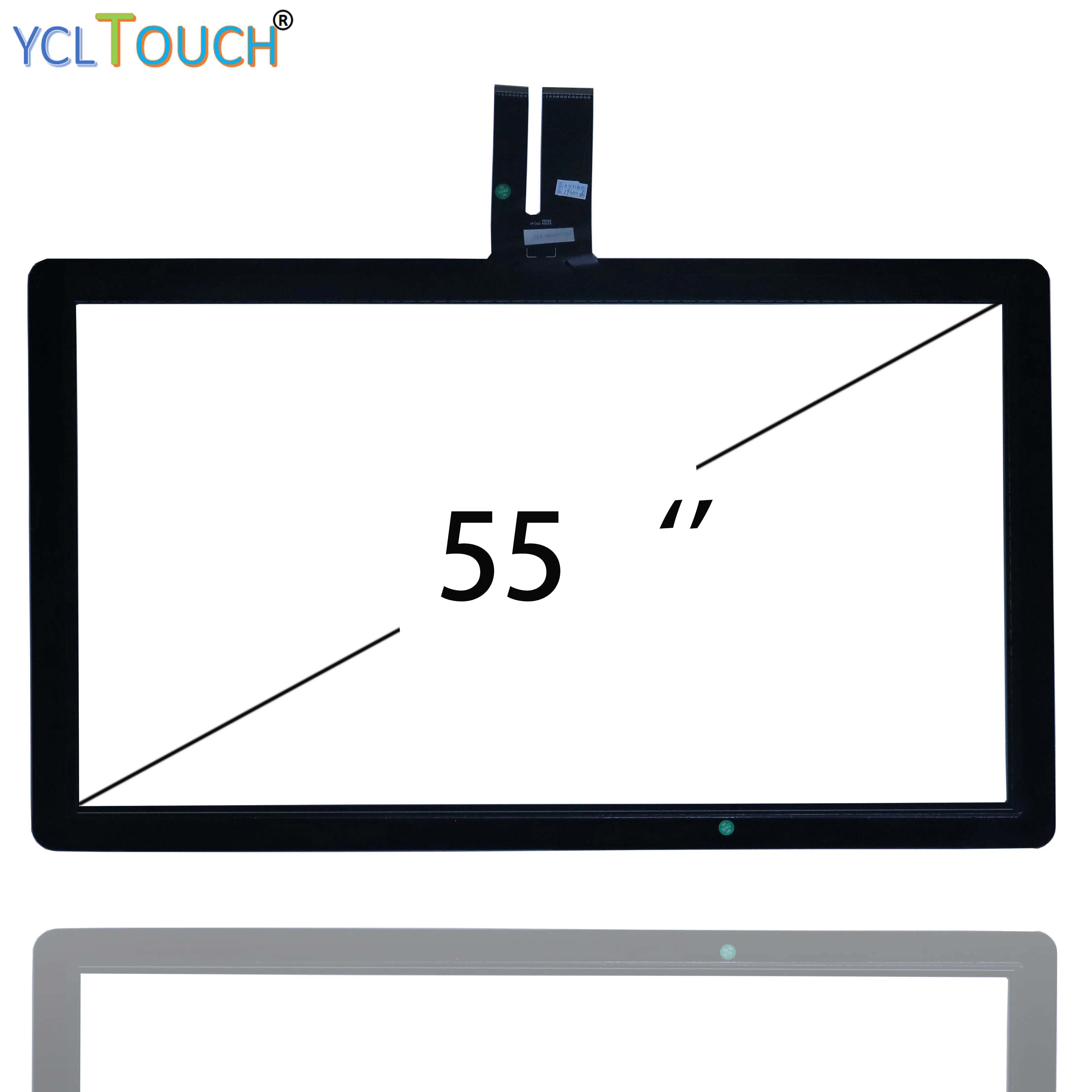 factory directly sales 55 inch interactive capacitive touch screen panel for large size PC/advertising machine/POS/ATM