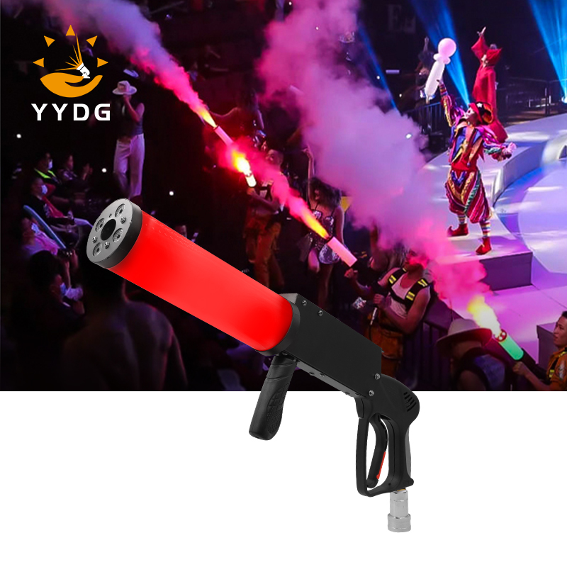 Ручной пистолет co2, пистолет RGB Jet machine Для спецэффектов, dj сценический туман, газовый пистолет
