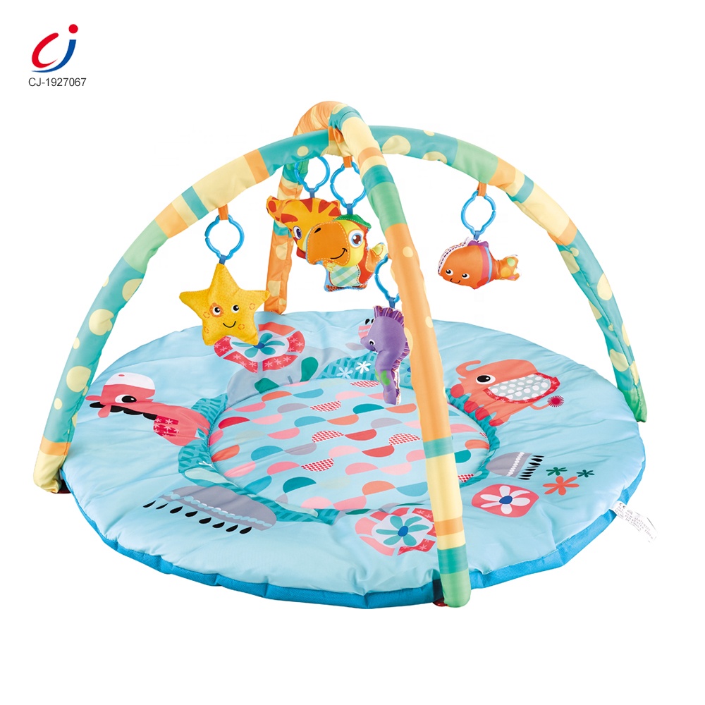 Chengji toddlers crawling toys kids foam play gym mat round soft foldable baby game mat for children