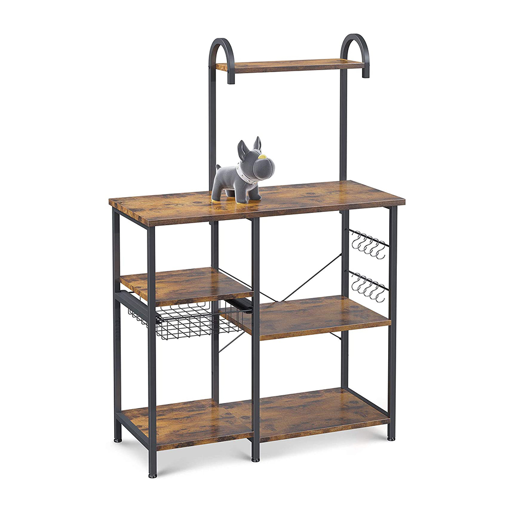 Utility Storage Shelf Microwave Stand, Kitchen Organizer Rack