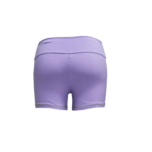BASIC STYLE BLANK PURPLE SHORT COMPRESSION SHORTS FOR WOMEN