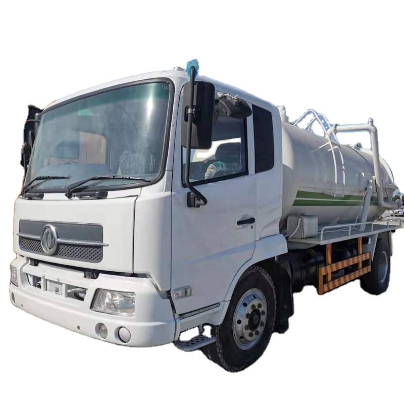 China Light Duty Dongfeng Diesel 160 165 170hp Vacuum Sewage Suction Mini Trucks
