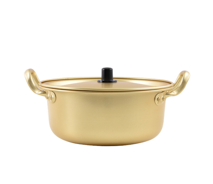 Korean Fast Heating Ramen Cooking Pot With Lid For Kitchen Cookware