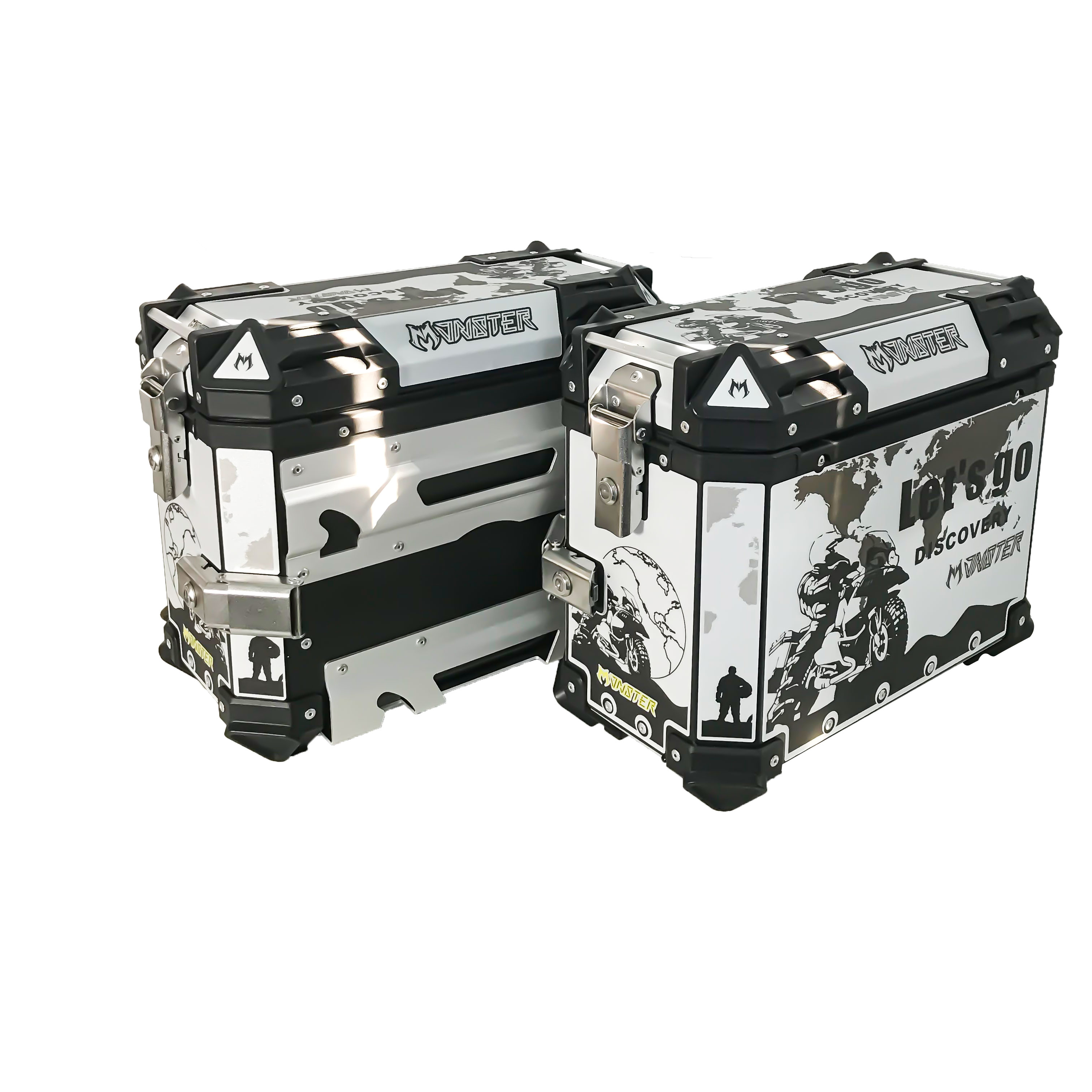 OHHO Pannier, боковой Алюминиевый Чехол для мотоцикла, дорожные седла, багажные коробки