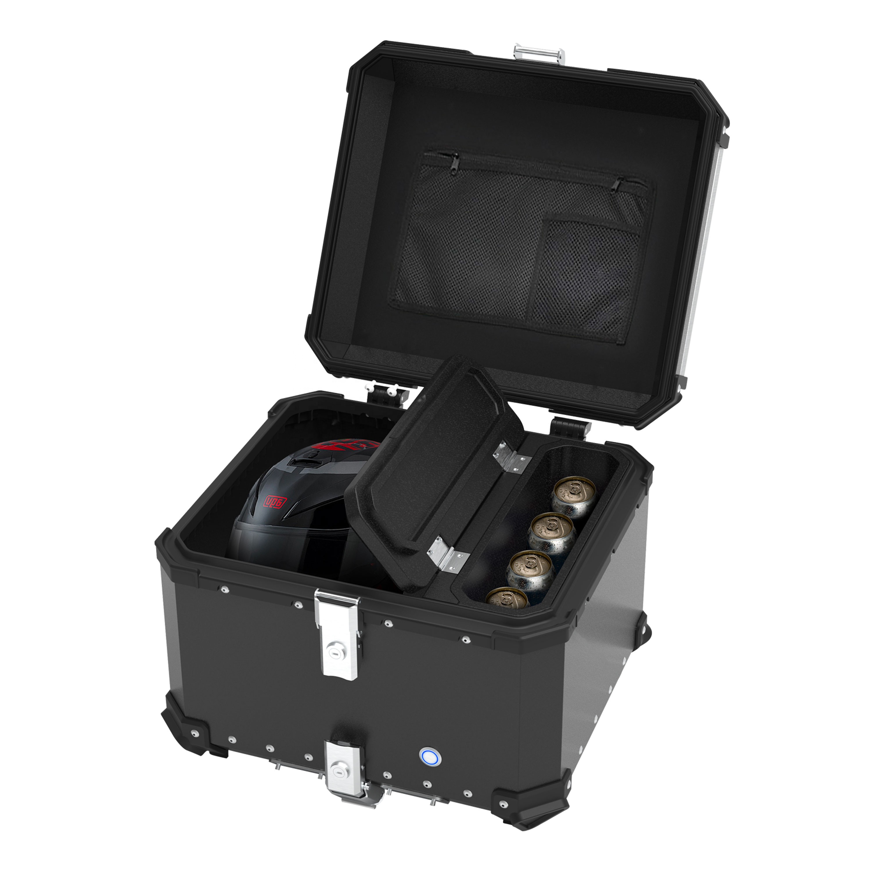 48L multifunctional aluminum alloy tail box refrigeration and heating takeaway box