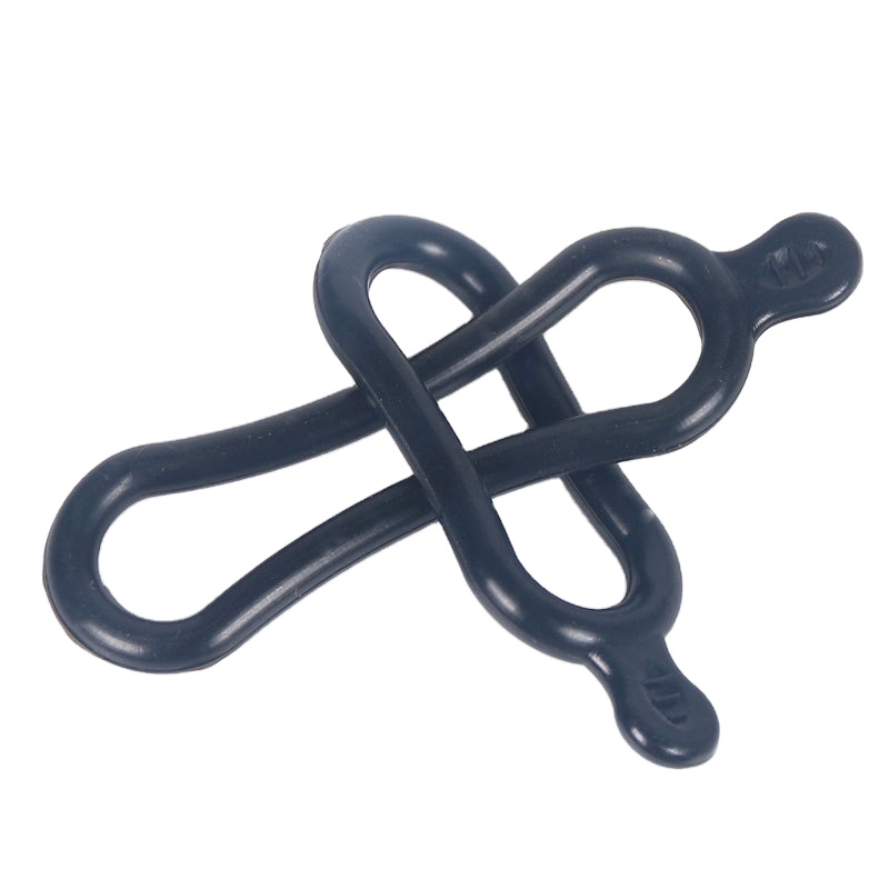 2pcs Bicycle Accessories Rubber Durable Easy Install Fixing O Shape Black Outdoor Practical Headlight Band Holder