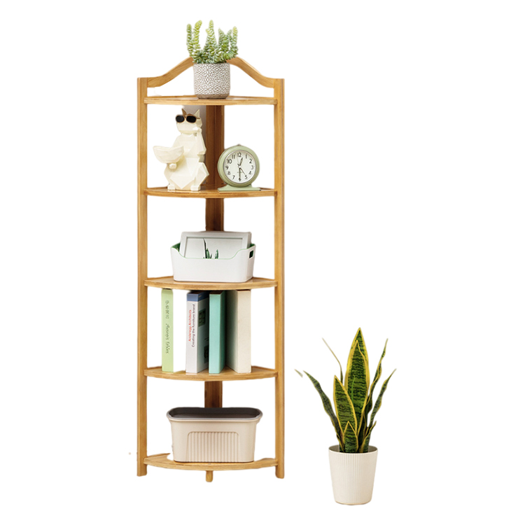 Industrial corner bookshel for display cube bookcase organizer