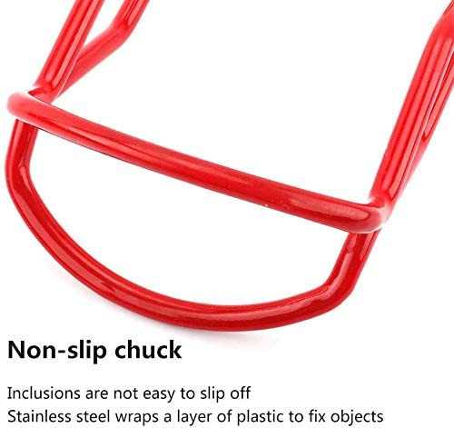 Non Slip Canning Jar Tongs Stainless Steel Can Jar Lifter with Rubber Grip Handle for Safe and Secure Grip