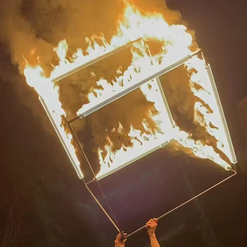 Juggling Cube Folding Fire Juggling Fire Performance