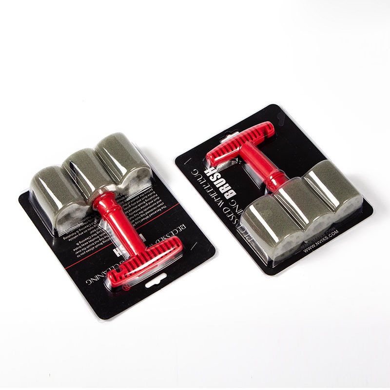 Car Insert Fitting Recessed Lug Screw Nut Cleaning Washing Foam Sponge Brush