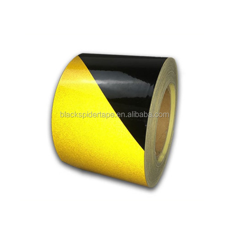 High Quality Yellow Black Caution Marking Road Hazard PVC Warning Tape