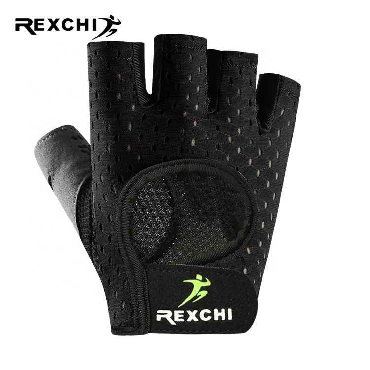 Спортивные тренировочные перчатки REXCHI XG27 с регулируемым ремешком на запястье, перчатки на полпальца для тяжелой атлетики, для фитнеса, тренажерного зала, тренировок