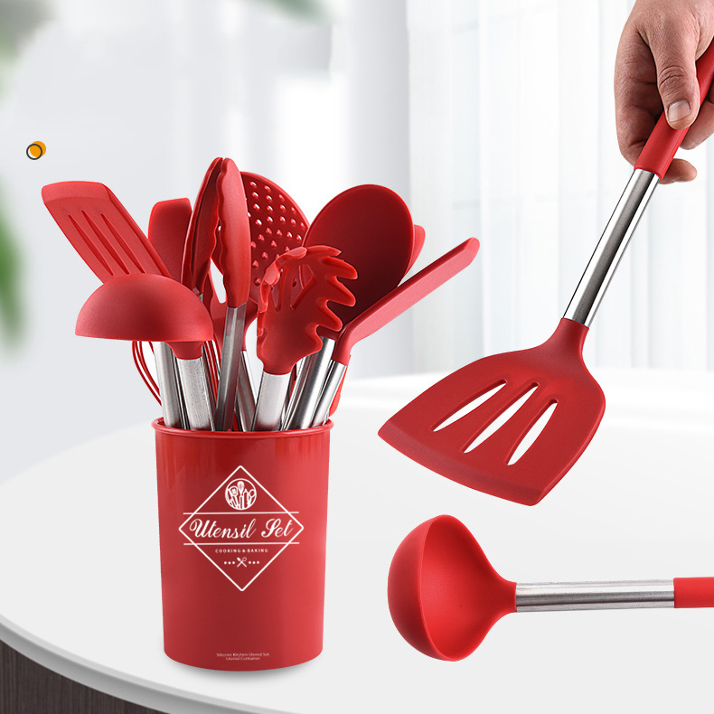 Best Selling Good Grip Silicone Cooking Utensils Kitchen Utensil Set