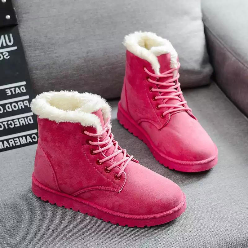 New autumn and winter plus velvet thickening soft cotton shoes for women warm snow boots