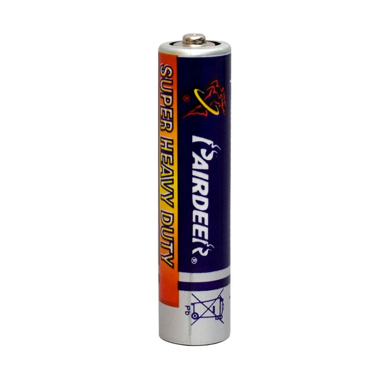 Низкая цена 320mAh aaa 1,5 v r03 um-4 супер цинковый марганцевый углеродный сверхмощный сухой Аккумулятор для фонариков