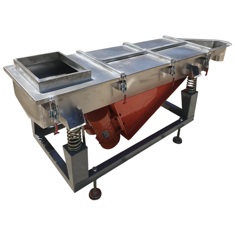 Double deck linear vibrating screen vibration screening machine