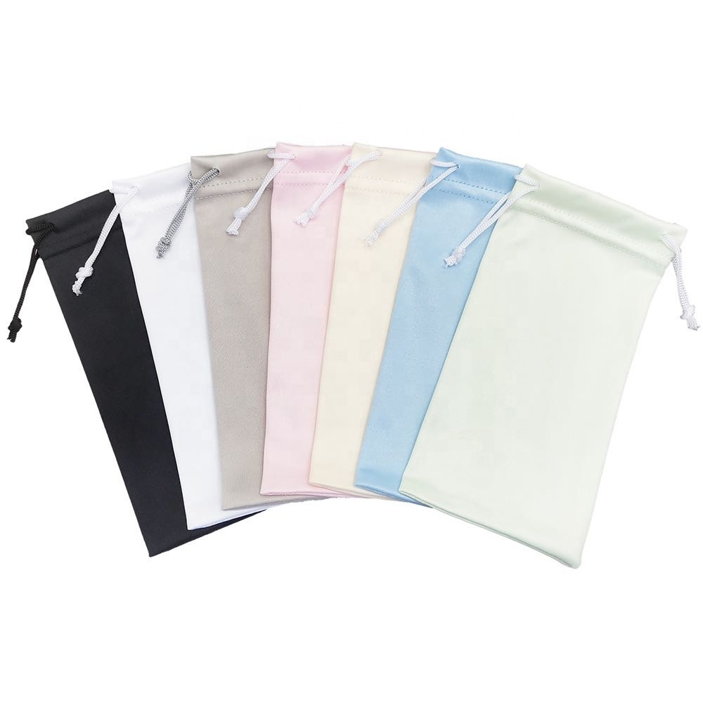 Sunborry Custom LOGO White Microfiber Sunglasses Cleaning Cloth And Pouch