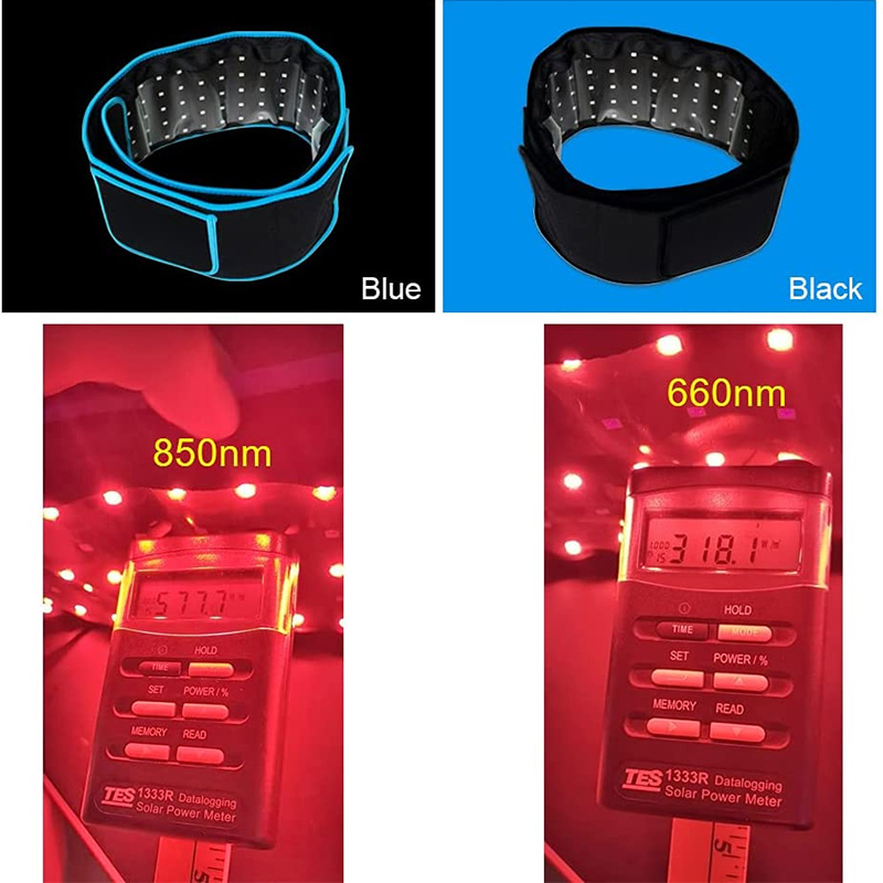 Wholesale Custom Pain Relief Weight Loss Light Belt Infrared 660Nm 850Nm Led Red Light Infrared Therapy Wrap Belt For Body Slim