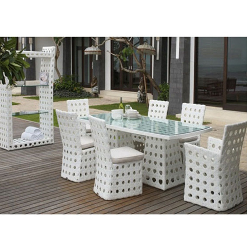 Factory direct patio leisure rattan black square tea table outdoor furniture