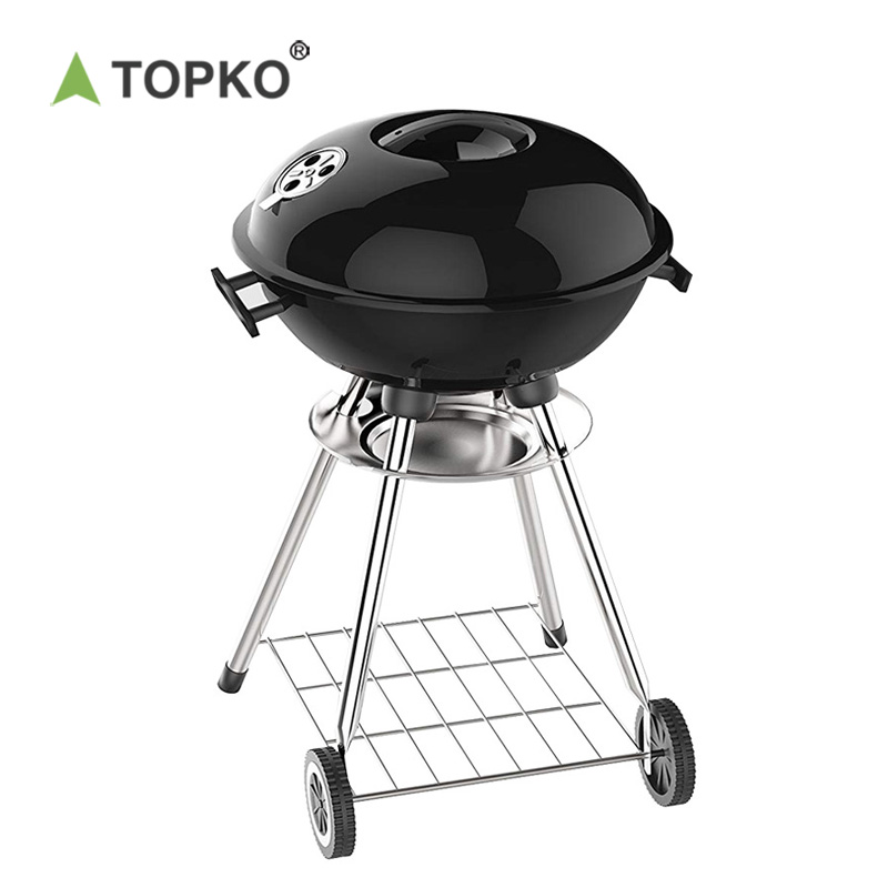 TOPKO Multifunctional Grill With Stove Cover European And American Outdoor Leisure Gathering Portable Stainless BBQ Grill