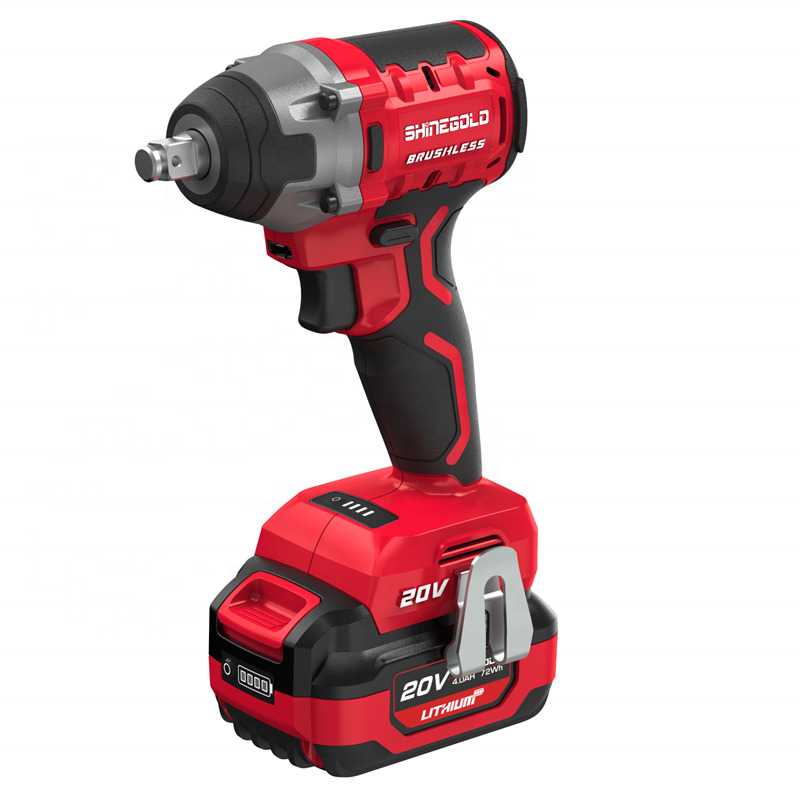 Professional Cordless Power Tools High Quality 300N.m 20V Brushless Impact Wrench