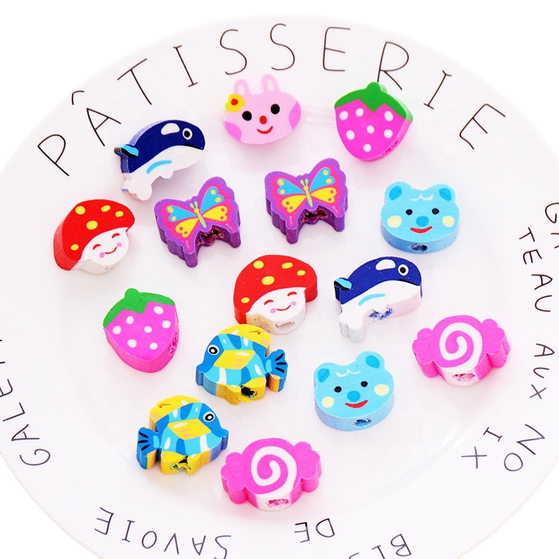 Wholesale Cute Cartoon Eraser Children Student Stationery Promotion Gift Soft Pencil Rubber Insert Eraser