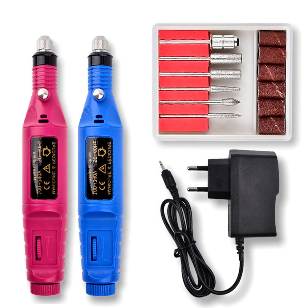 Portable NailDrill Cuticle Nail Drill Bits Taladro de Unas Manicure High Speed USB Electric Nail Drill Pen Nail Polish Machin