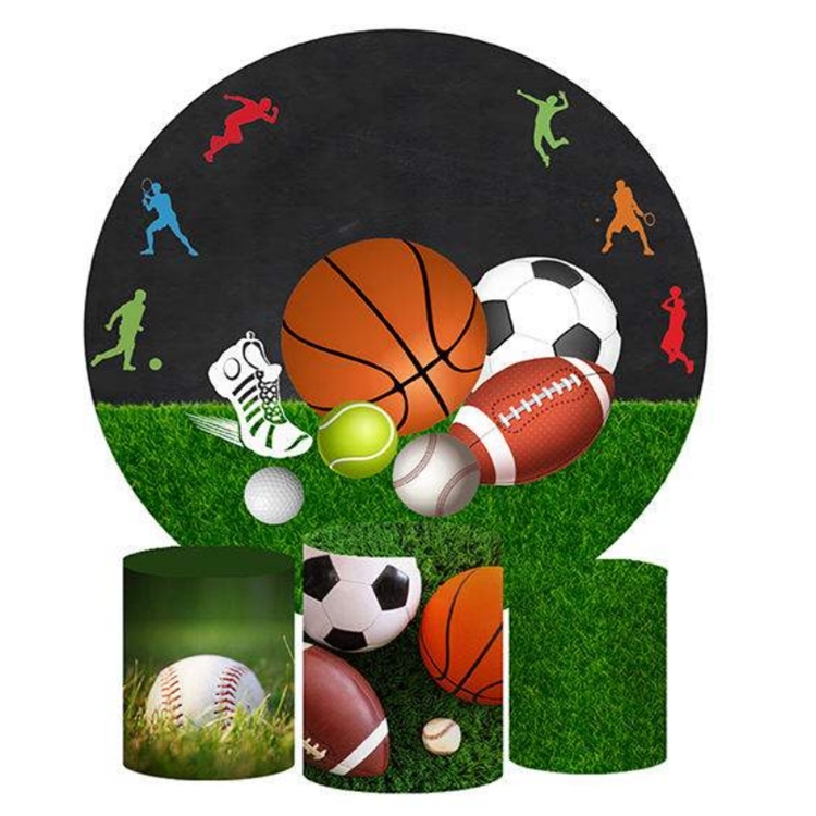 School Playground Photography Backdrops Soccer Basketball Baseball Football Party Backdrop Super Bowl Video Game Backdrop X6135