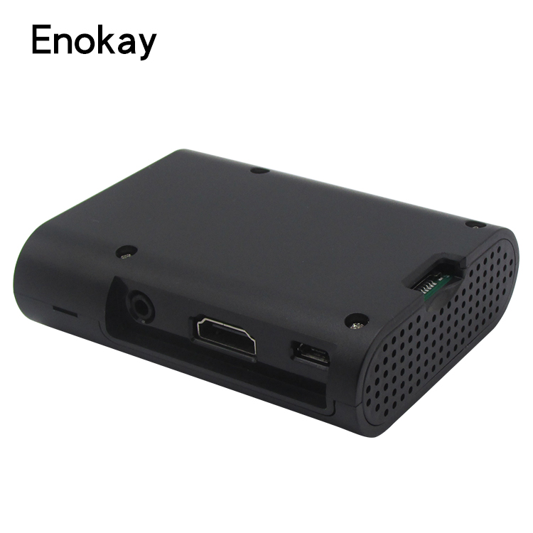 Enokay ABS материал мини компьютер чехол для Raspberry Pi 2 Модель B Raspberry Pi 3b + чехол