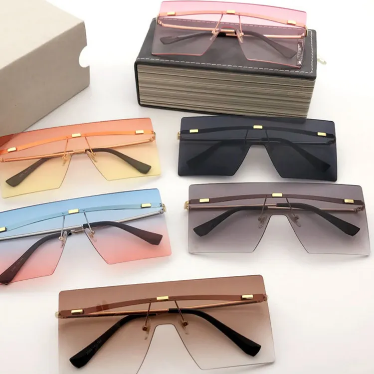 2021 Luxury Fashion High Quality Vendors Assorted Mixed Oversized Big Frames Shades Sun Glasses Sunglasses For Men Women
