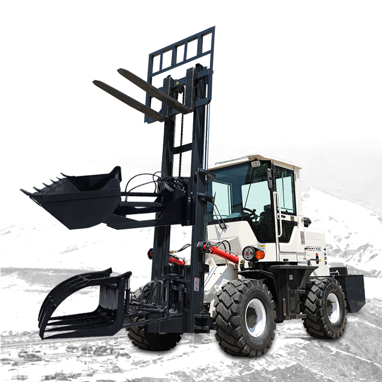 Китай известный бренд Автопогрузчик 4wd Самостоятельная погрузка вилочный погрузчик для земляных работ строительная машина
