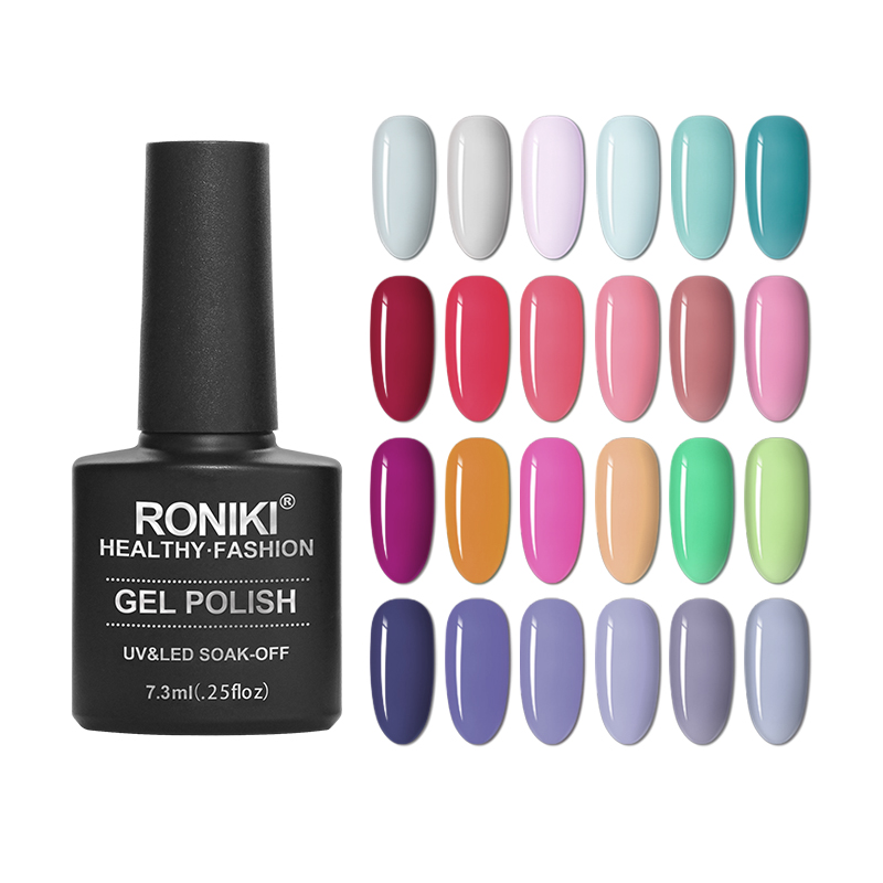 Free Sample Nail Gel Polish RONIKI OEM Creat Your Brand private logo 3000 Colors uv gel gel nail polish