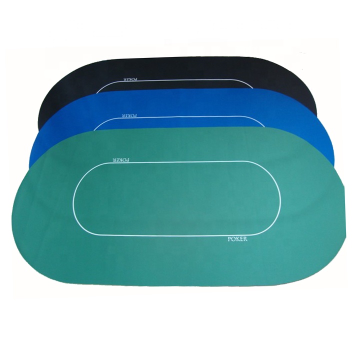 Texas Hold'em Tablecloth Table Mat Tablecloth Square Round Chips Rubber Mat Poker Desktop Table Mat