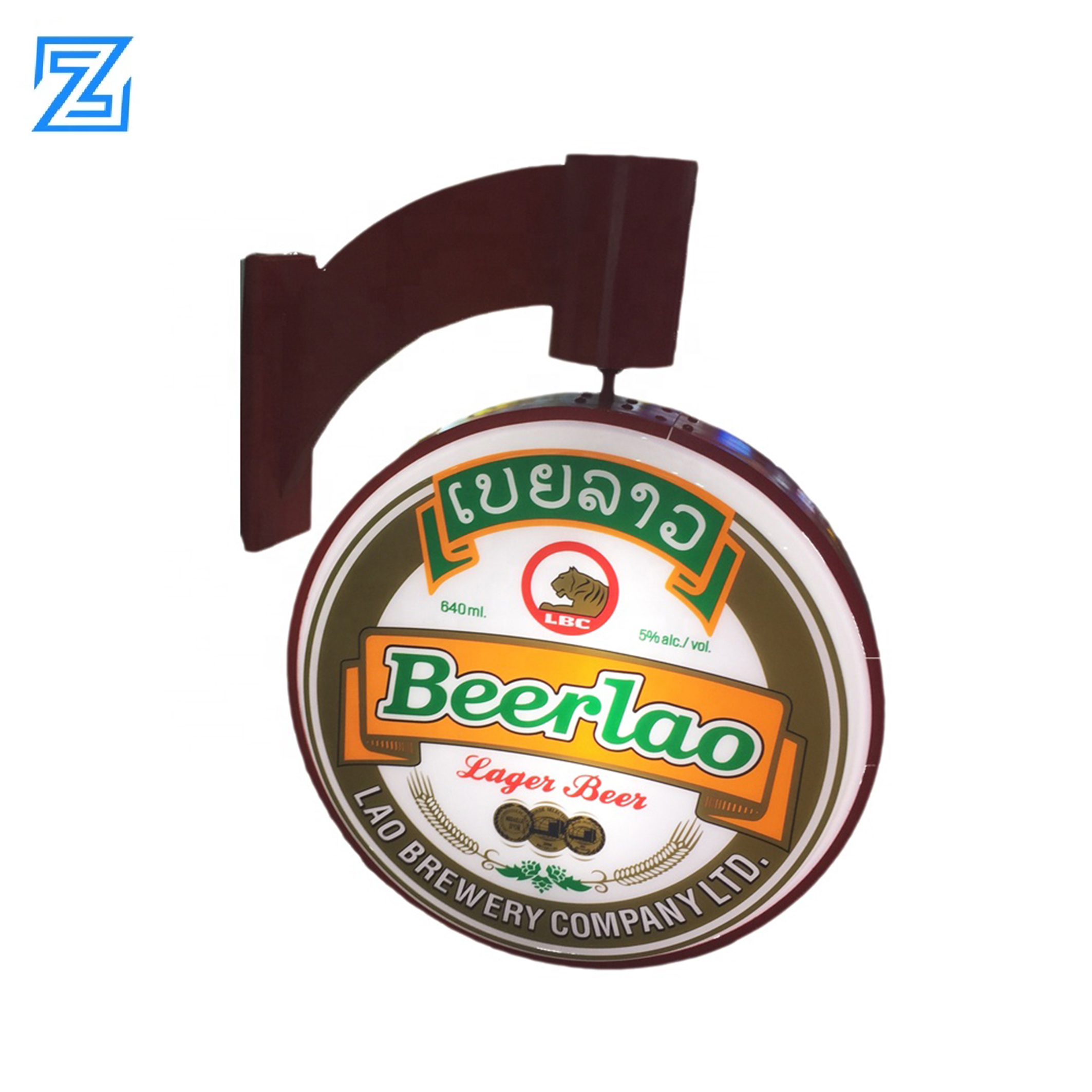 led Rotating light box light box sign letter acrylic round luminous outdoor led advertising light box