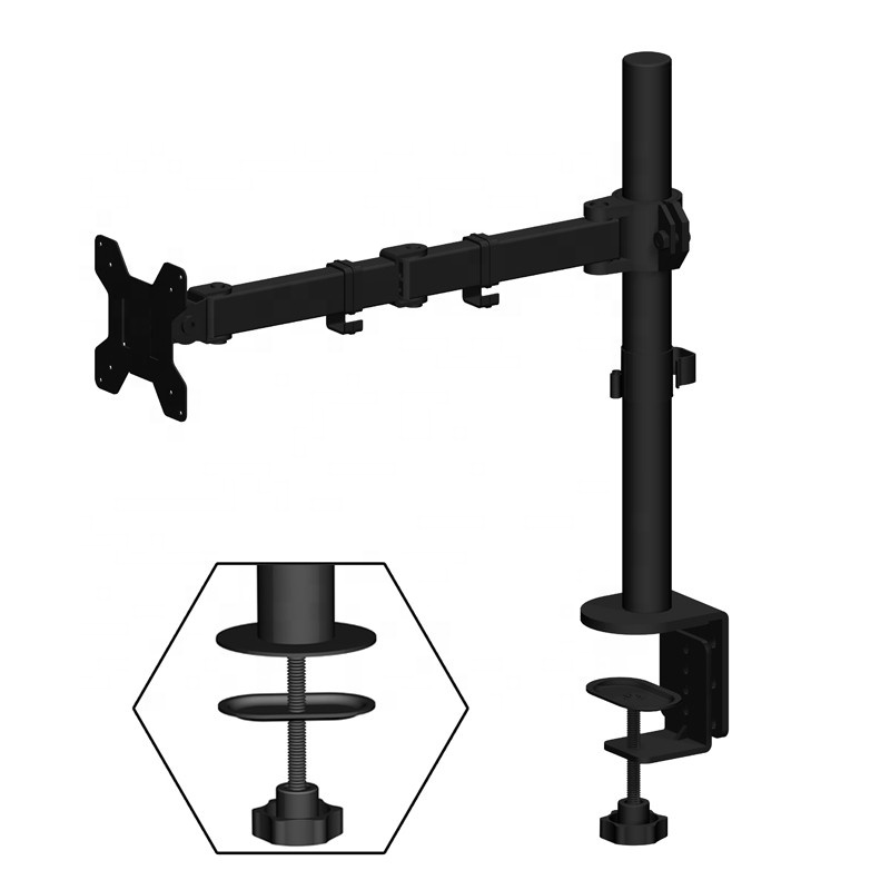 New Design VESA 100*100 360 Degree Single Arm Desk Swivel LCD Monitor Mount