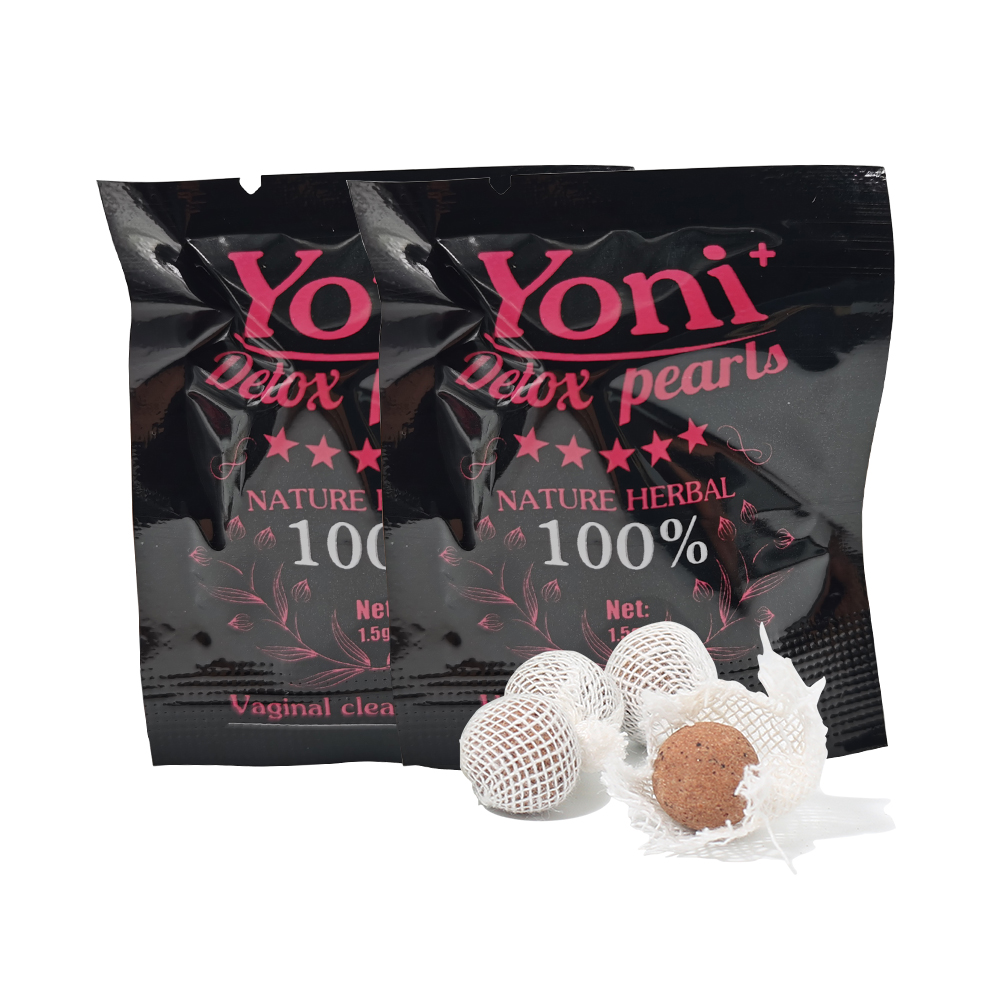 Оптовая продажа с завода, черная сумка, натуральный жемчуг yoni, высокое качество, без побочного эффекта, Вагинальный Чистый тампон, жемчуг yoni detox