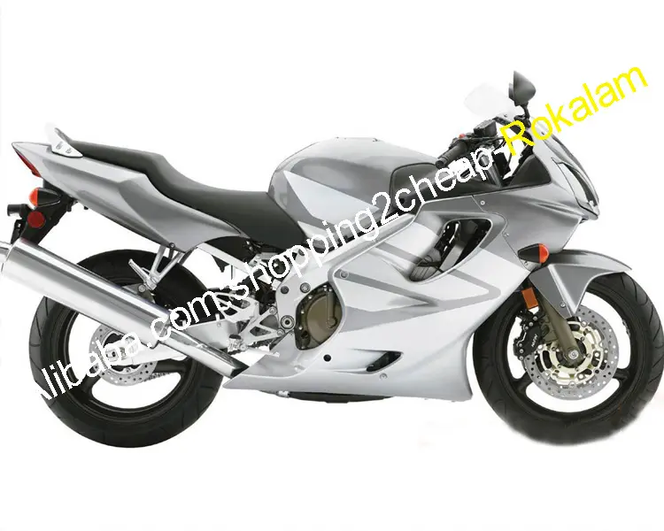 Fairing kit For Honda CBR600 F4i CBR-600 CBR600F4i 2004 2005 2006 2007 600F4i Silver Motorcycle