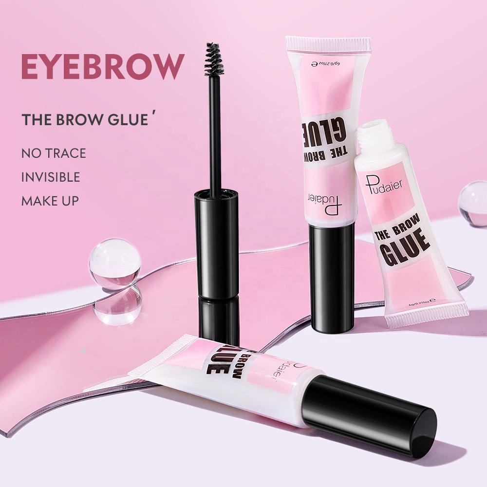 Pudaier Quick Dry Brow Gel Long Lasting Waterproof Sweat proof Eyebrow Gel Brow Styling Eyebrow Cream Vegan Brow Glue