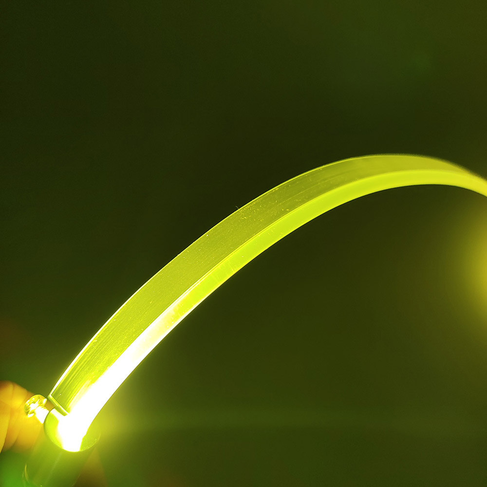 2.5MM Side Glow Fiber Optic with Skirted Side for Car Interior Ambient Decoration Light