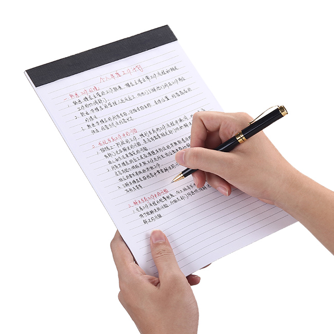 writing note pads a4 bussiness stationary note pad writing paper clip board office printing custom meeting