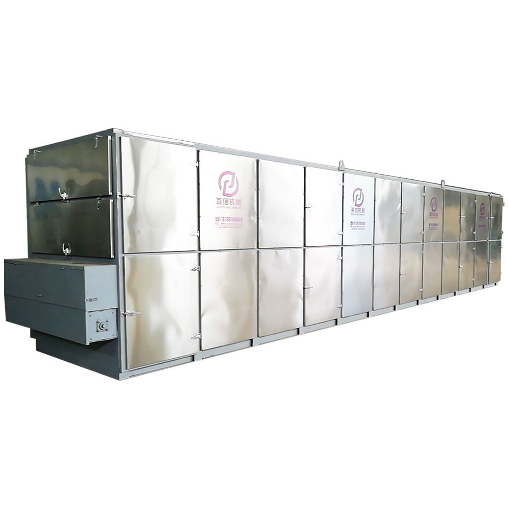 High Efficiency Hot Air Apple Cubes Cherry Mesh Belt Drying Machine