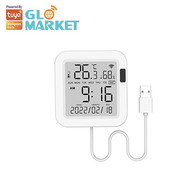 Умный беспроводной домашний Термометр-Гигрометр Glomarket Tuya Wifi