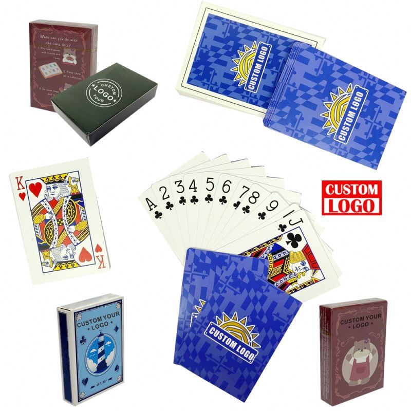 Customizable Plastic Playing Cards Waterproof Design Multi Designs Transparent Playing Cards