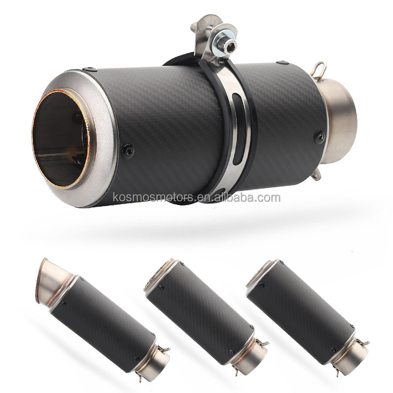 Customized exhaust muffler Large displacement motorcycle off road motorbike exhaust pipe mufflers with 61MM big mouth