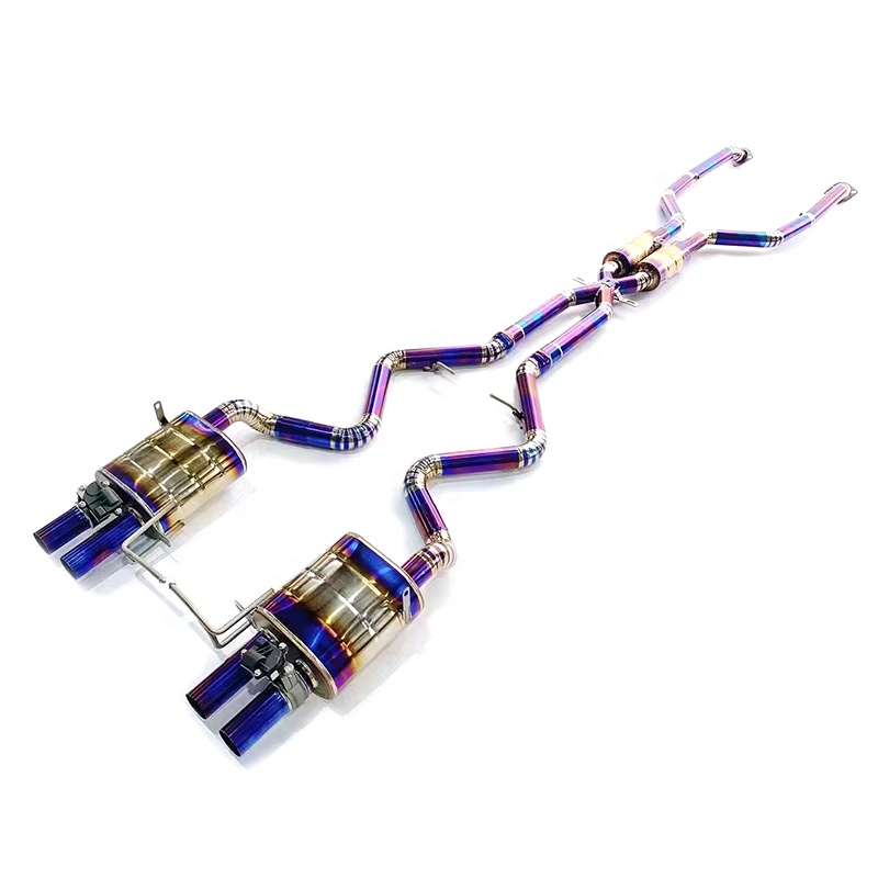 SHUNCHI For BMW M3 E90/E92/E93 4.0L 2007-2013 Titanium exhaust system catback exhaust with Pneumatic Cutout valve