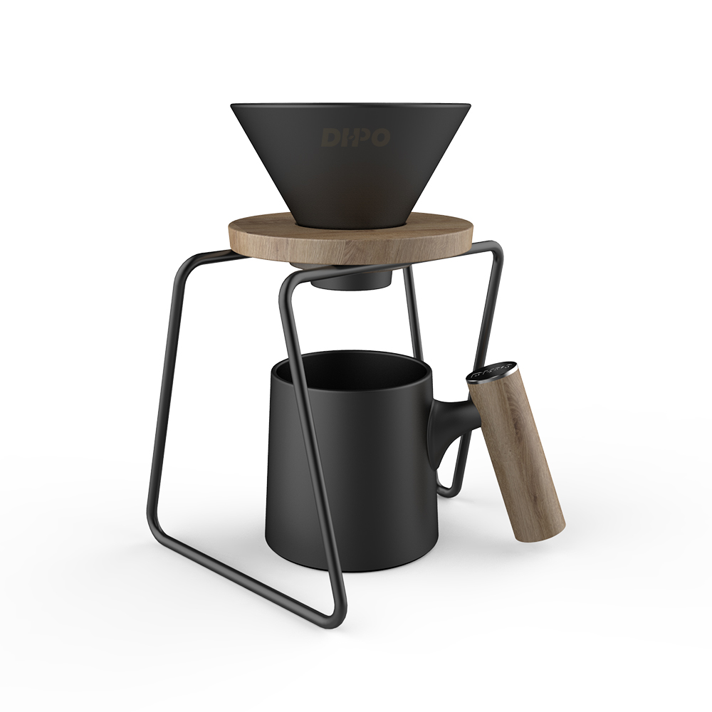 DHPO high quality ceramic coffee pour over coffee maker ceramic mug and v60 dripper