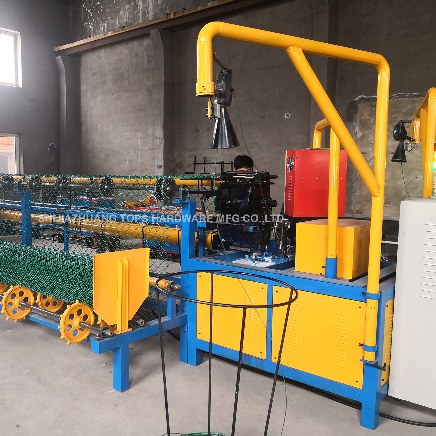2021 China Hebei province Machine de treillis metallique pour le tissage de cloture a mailles de chaine on sale