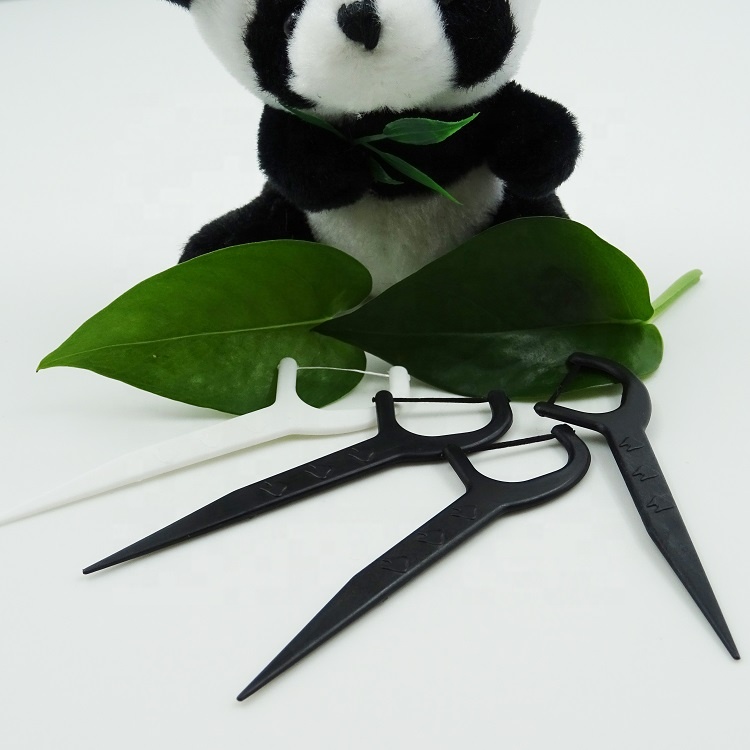 100% Biodegradable PLA зубочистка Ручка кукурузного волокна зубная нить выбирает