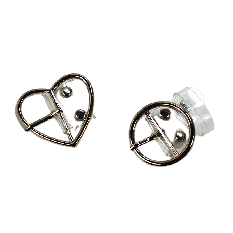 Fashion versatile resin plastic full transparent belt circle buckle love buckle belt jeans student accessories