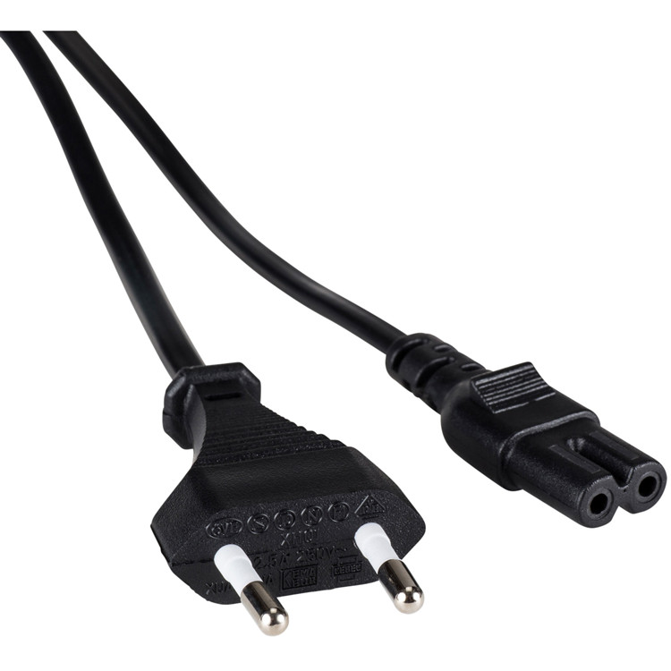 C7 рис. 8, 2 pin шнур питания ЕС Европейский 2 pin CEE 7/7 европейская вилка к IEC 60320 C7 шнур питания 1,8 м шнур питания